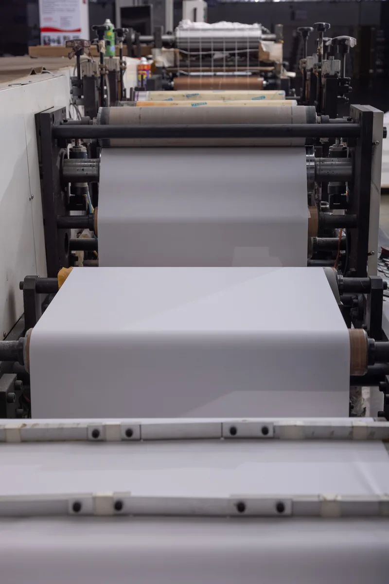 thermal paper converting line for POS receipt roll production