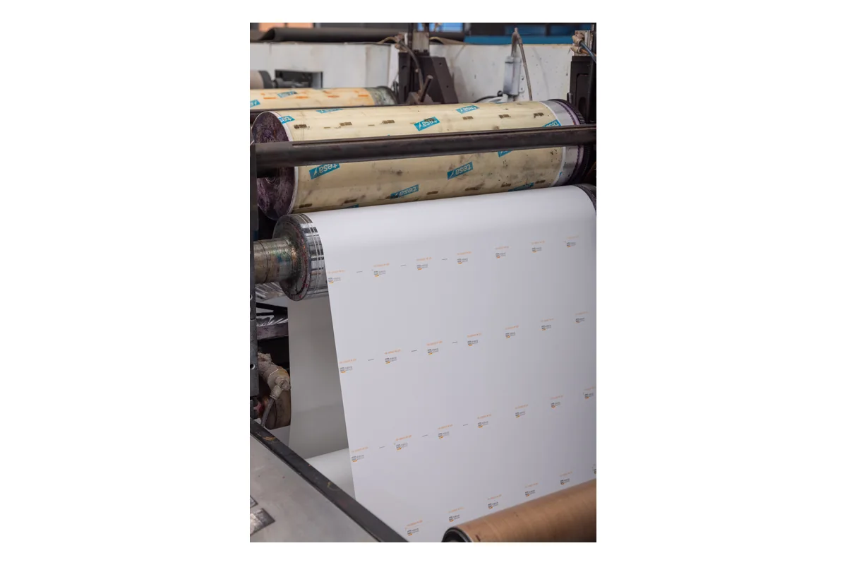label converting production process for OEM custom label orders