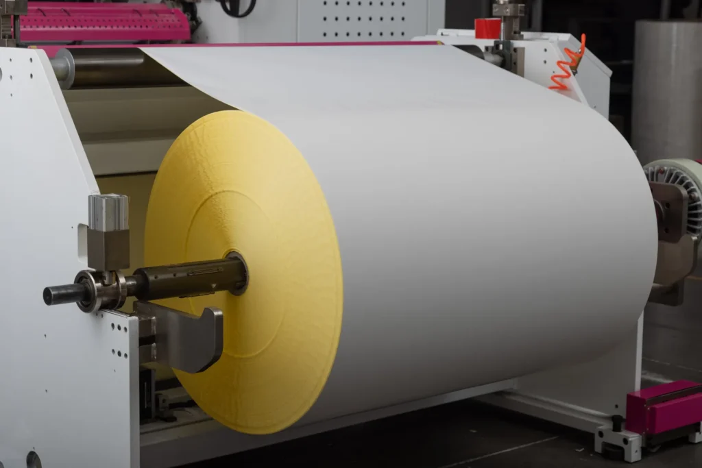 thermal paper jumbo roll production line at factory