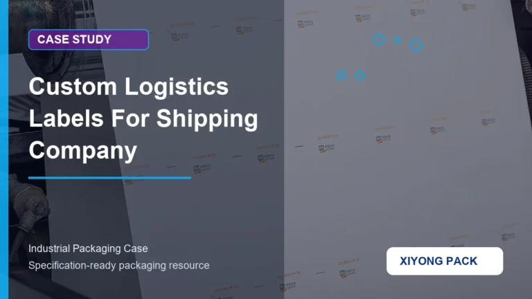 Custom Logistics Labels For Shipping Company