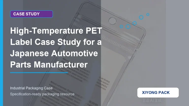 High-Temperature PET Label Case Study for a Japanese Automotive Parts Manufacturer