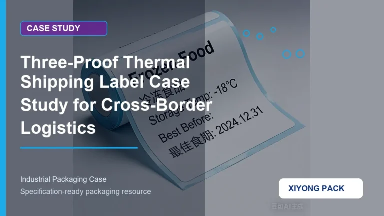 Three-Proof Thermal Shipping Label Case Study for Cross-Border Logistics