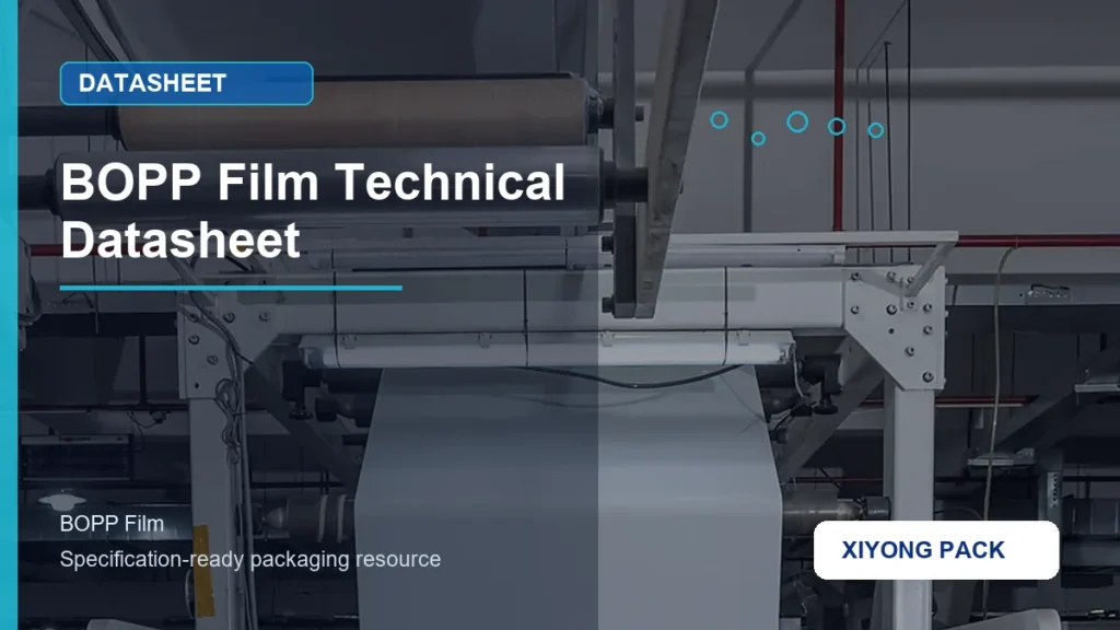 BOPP Film Technical Datasheet for bopp film buyers