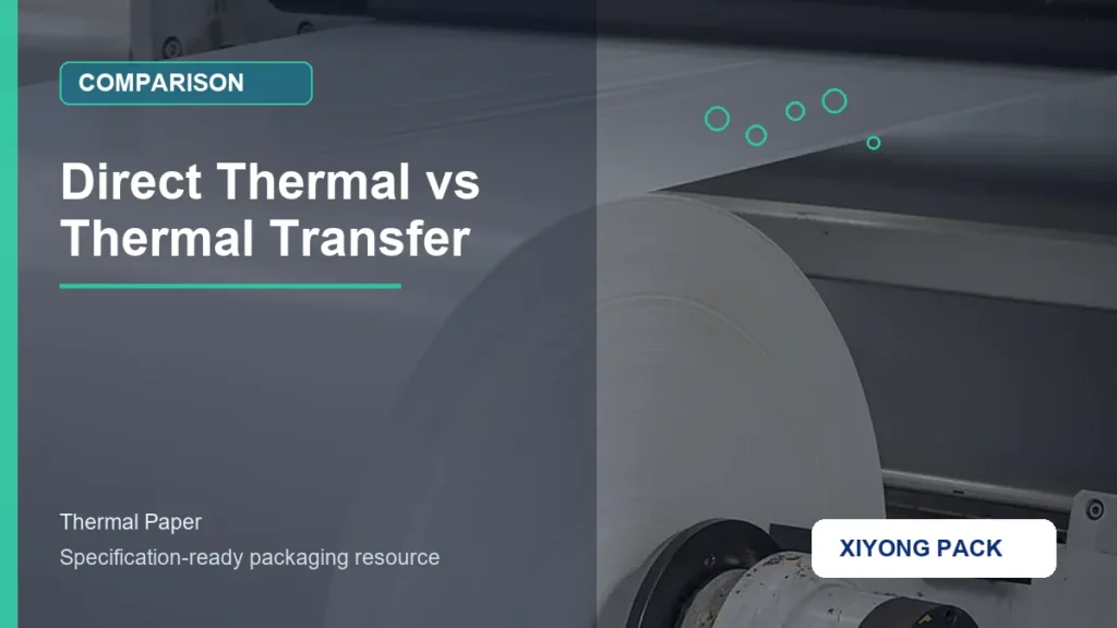 Direct Thermal vs Thermal Transfer for thermal paper buyers