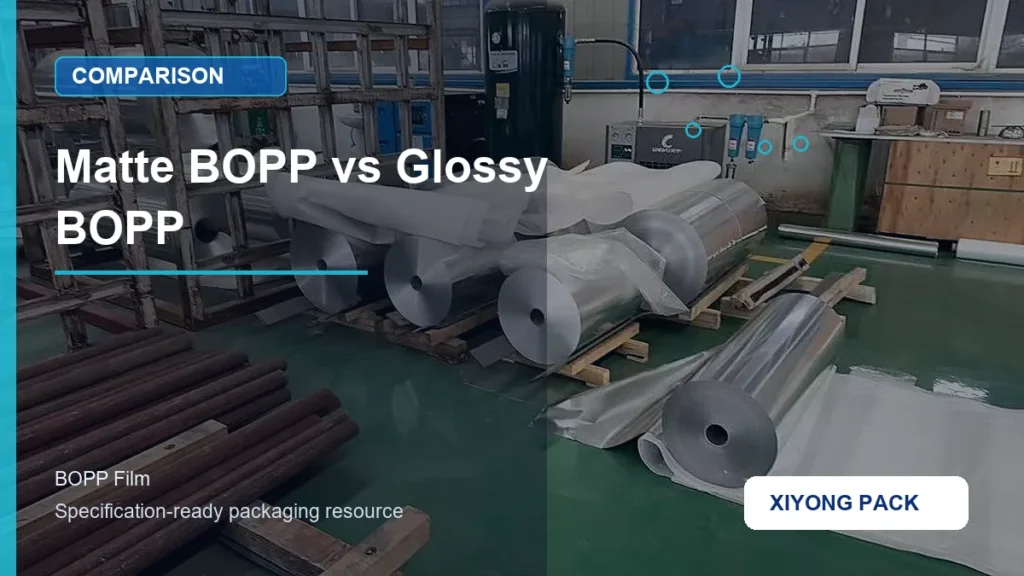 Matte BOPP vs Glossy BOPP for bopp film buyers