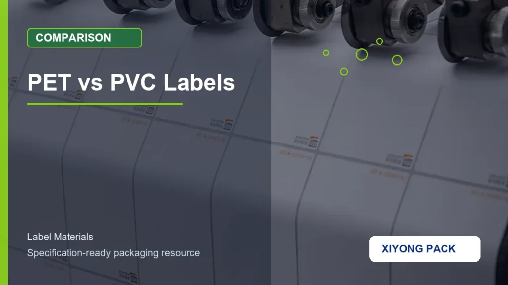 PET vs PVC Labels for label materials buyers