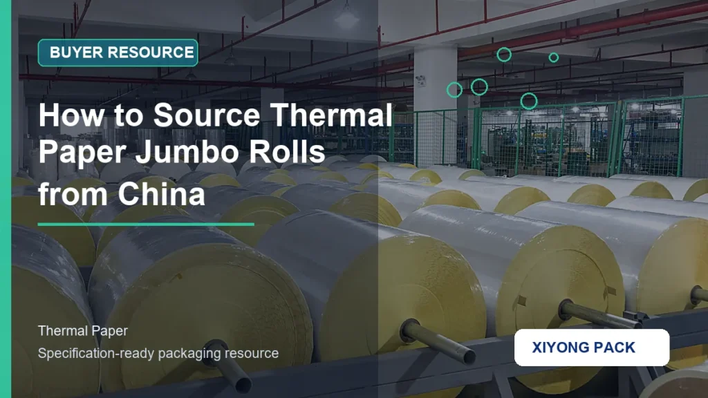 How to Source Thermal Paper Jumbo Rolls from China for thermal paper buyers
