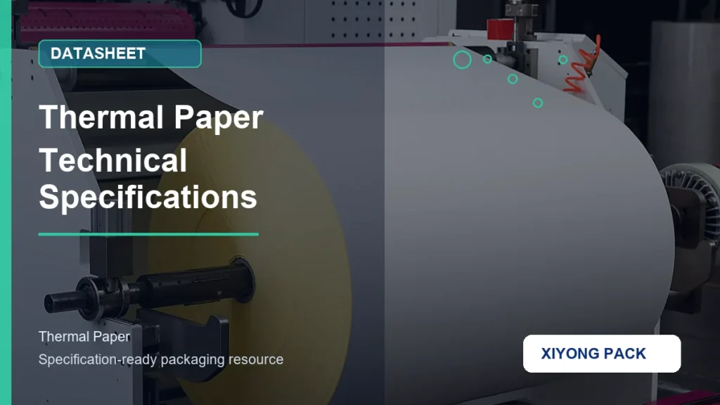 Thermal Paper Technical Specifications for thermal paper buyers