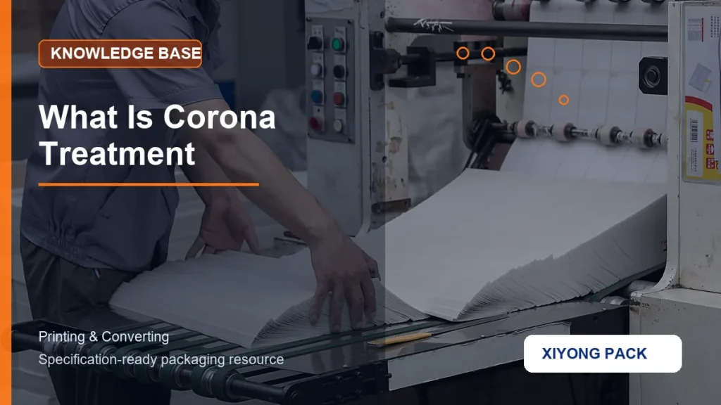 What Is Corona Treatment for printing & converting buyers