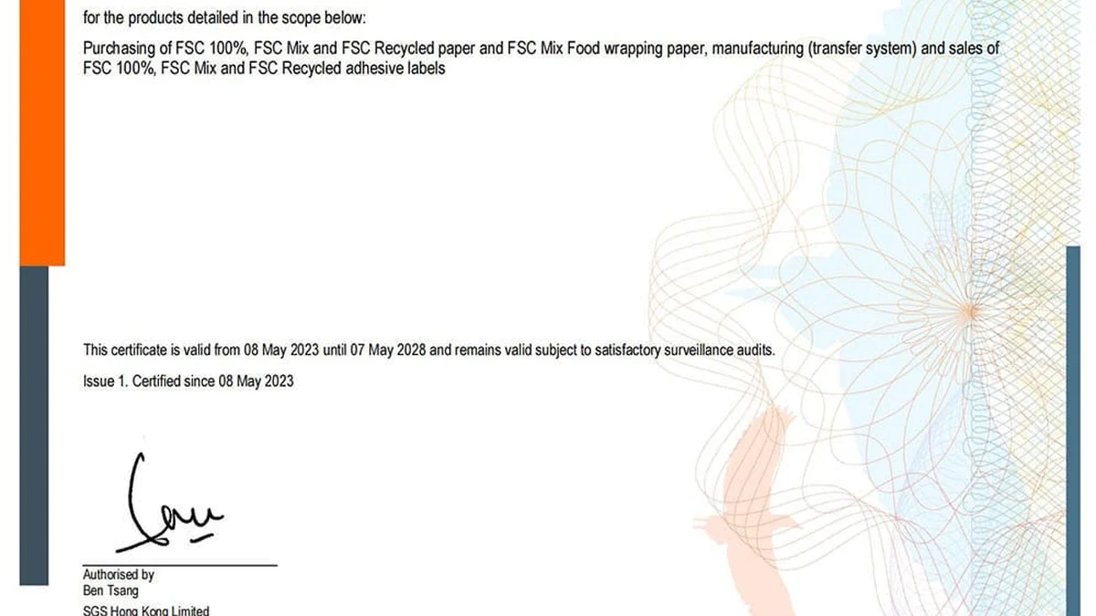 SGS and factory certification documents for buyer review