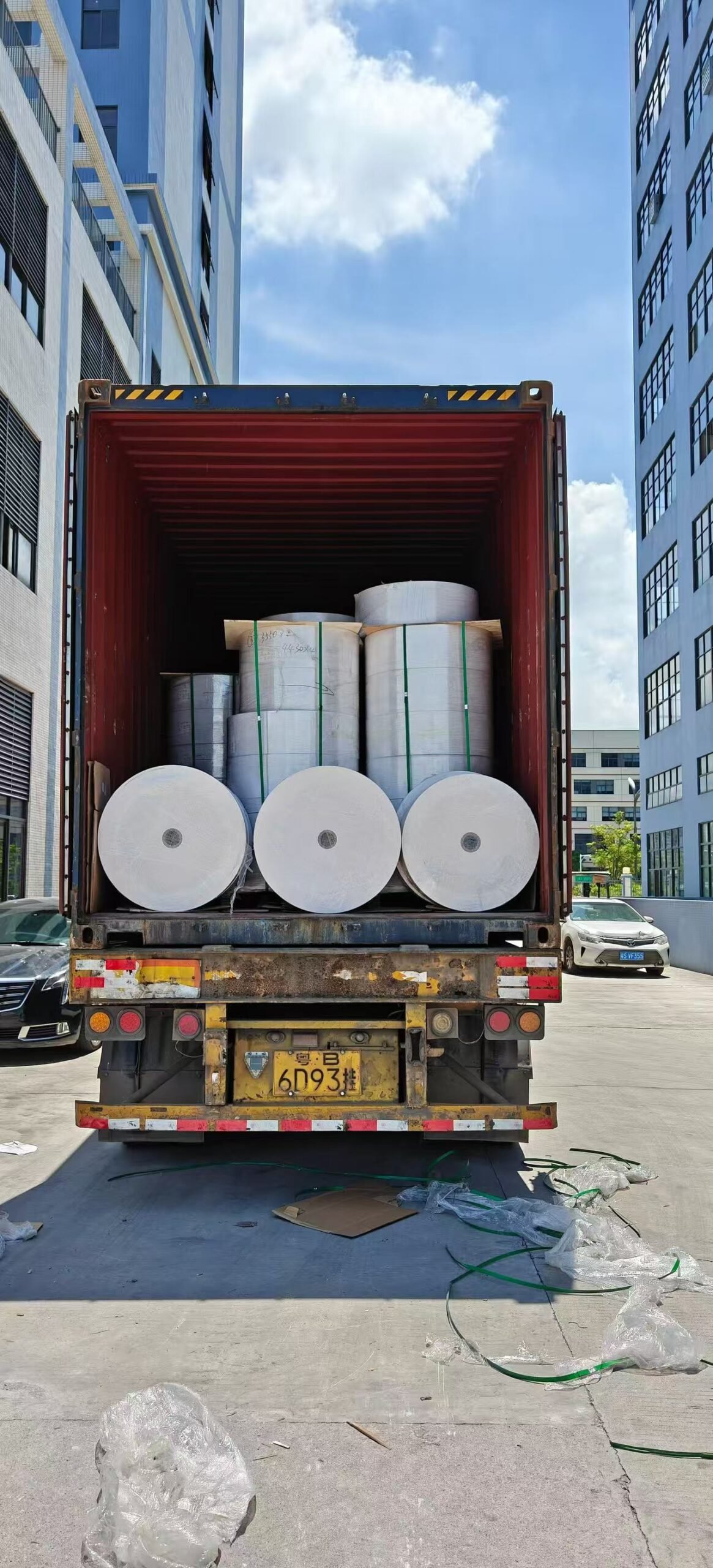 thermal paper jumbo rolls for export loading