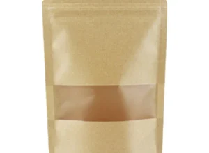 kraft stand up pouch for custom coffee packaging with valve planning