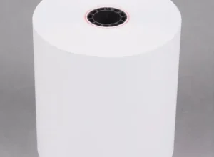 Thermal paper rolls and converted formats for receipt, ticketing, and label applications in commercial use.
